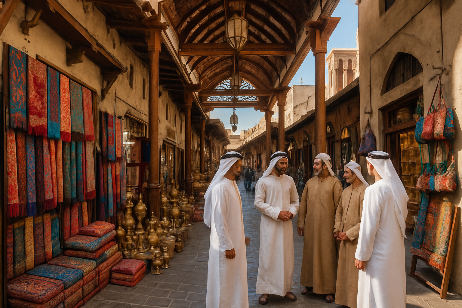 Traditional Dubai souk and cultural exploration